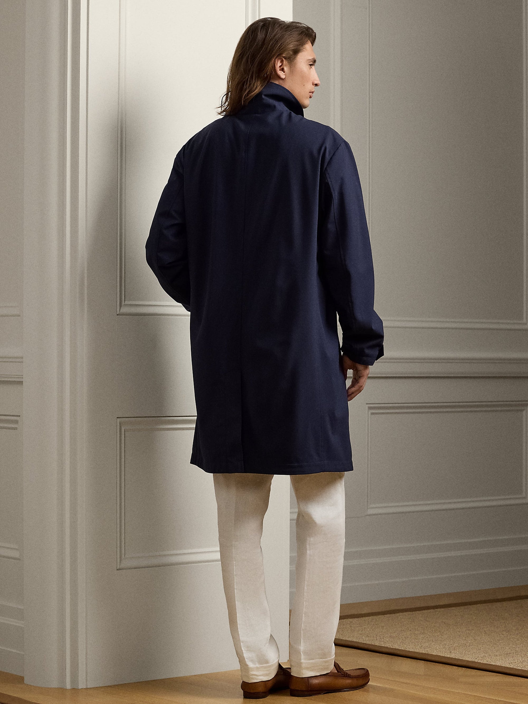 Finnely 3/4 wool pea jacket - Classic Chairman Navy