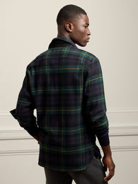 Wool and cashmere tartan shirt - Multicolour