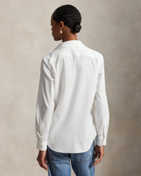 Chemise Relaxed Fit en sergé de coton - White