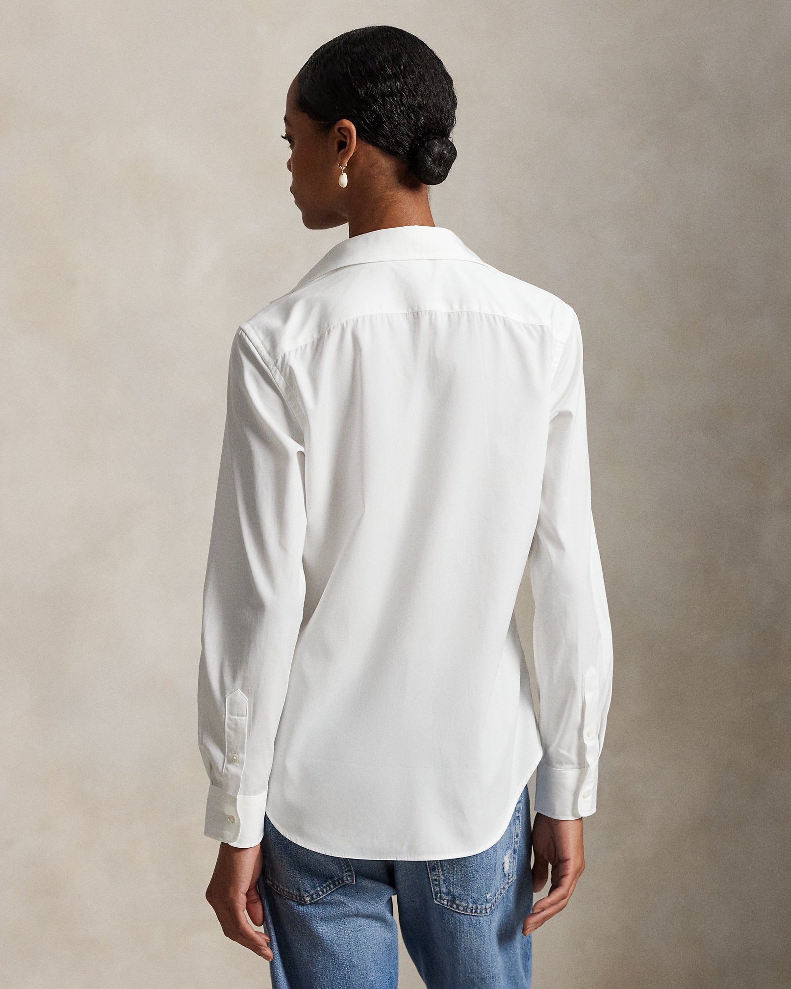 Chemise Relaxed Fit en sergé de coton - White