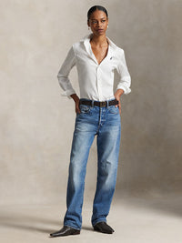 Chemise en coton interlock - White