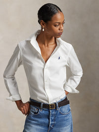 Chemise en coton interlock - White