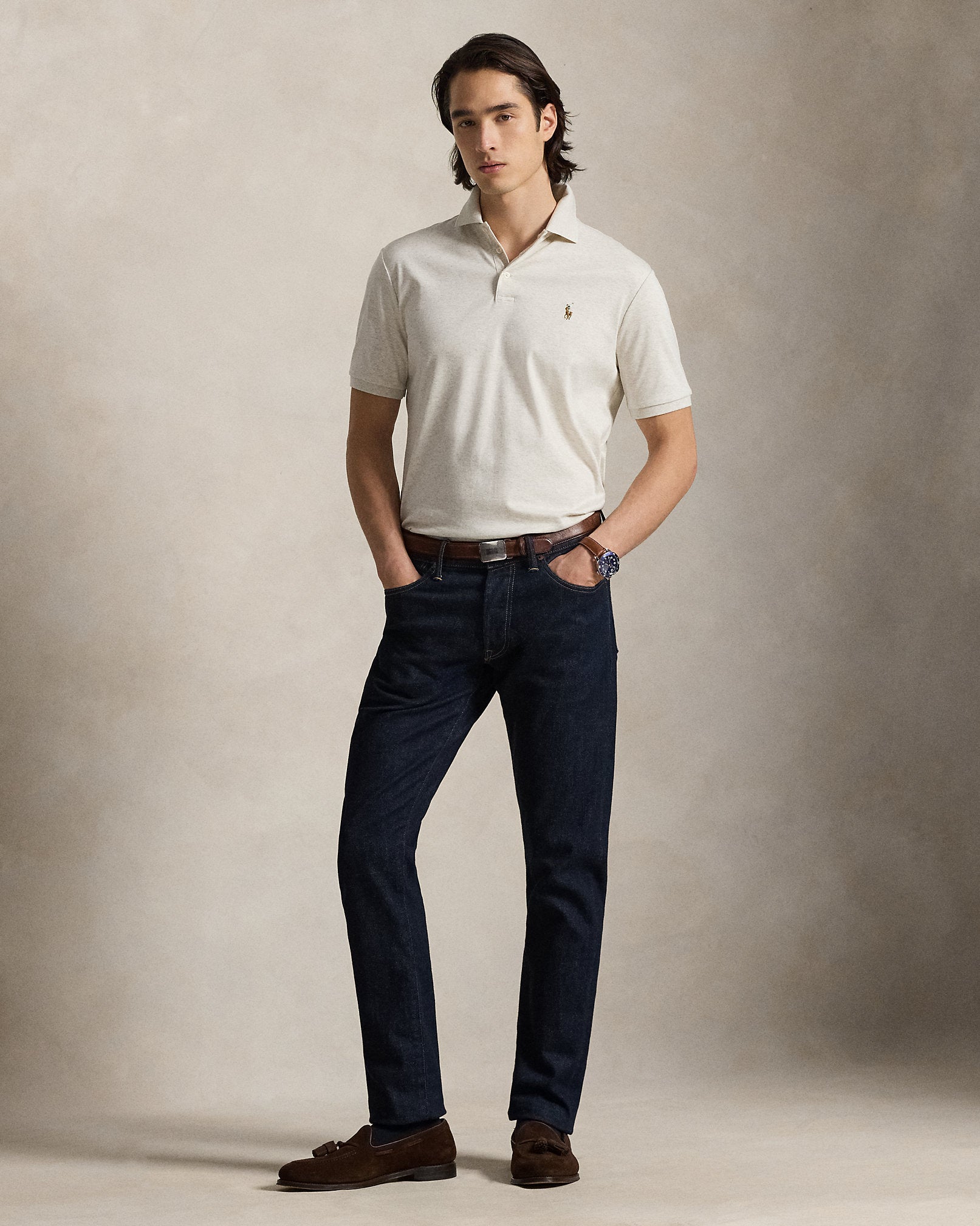 Polo coupe classique en coton piqué - State Heather
