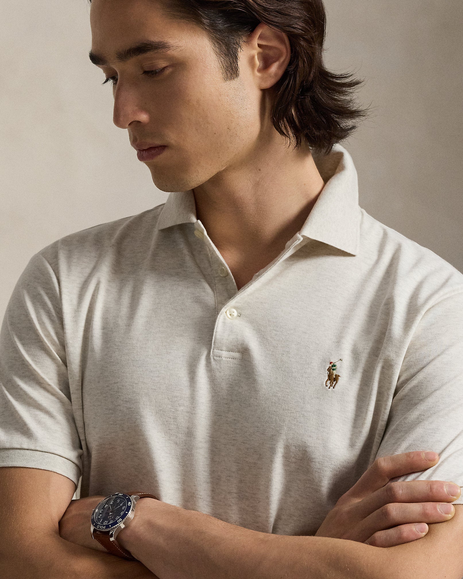 Polo coupe classique en coton piqué - State Heather