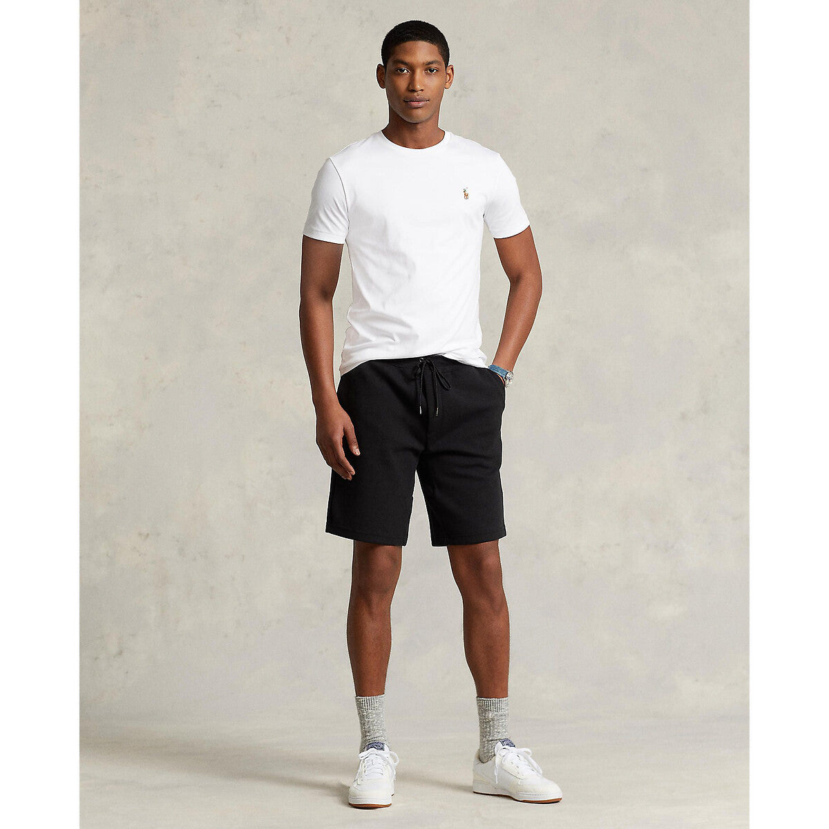 T-shirt coupe ajustée en coton doux - White