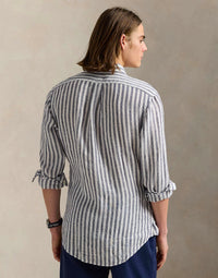 2pcs / NEW // 5138A NAVY/WHITE SPORT SHIRT LONG SLEEVE CUBDPPCS