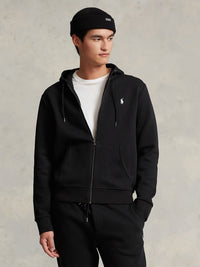 Sweat à capuche en maille double - Polo Black