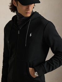 Sweat à capuche en maille double - Polo Black