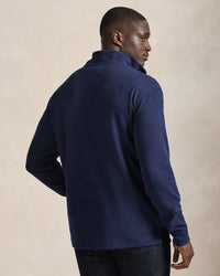 Pull demi-zippé côtelé Estate - Cruise Navy