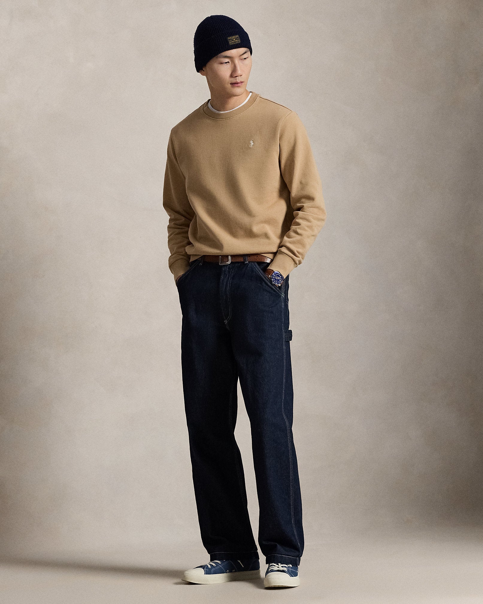 Sweat en molleton bouclé - Coastal Beige