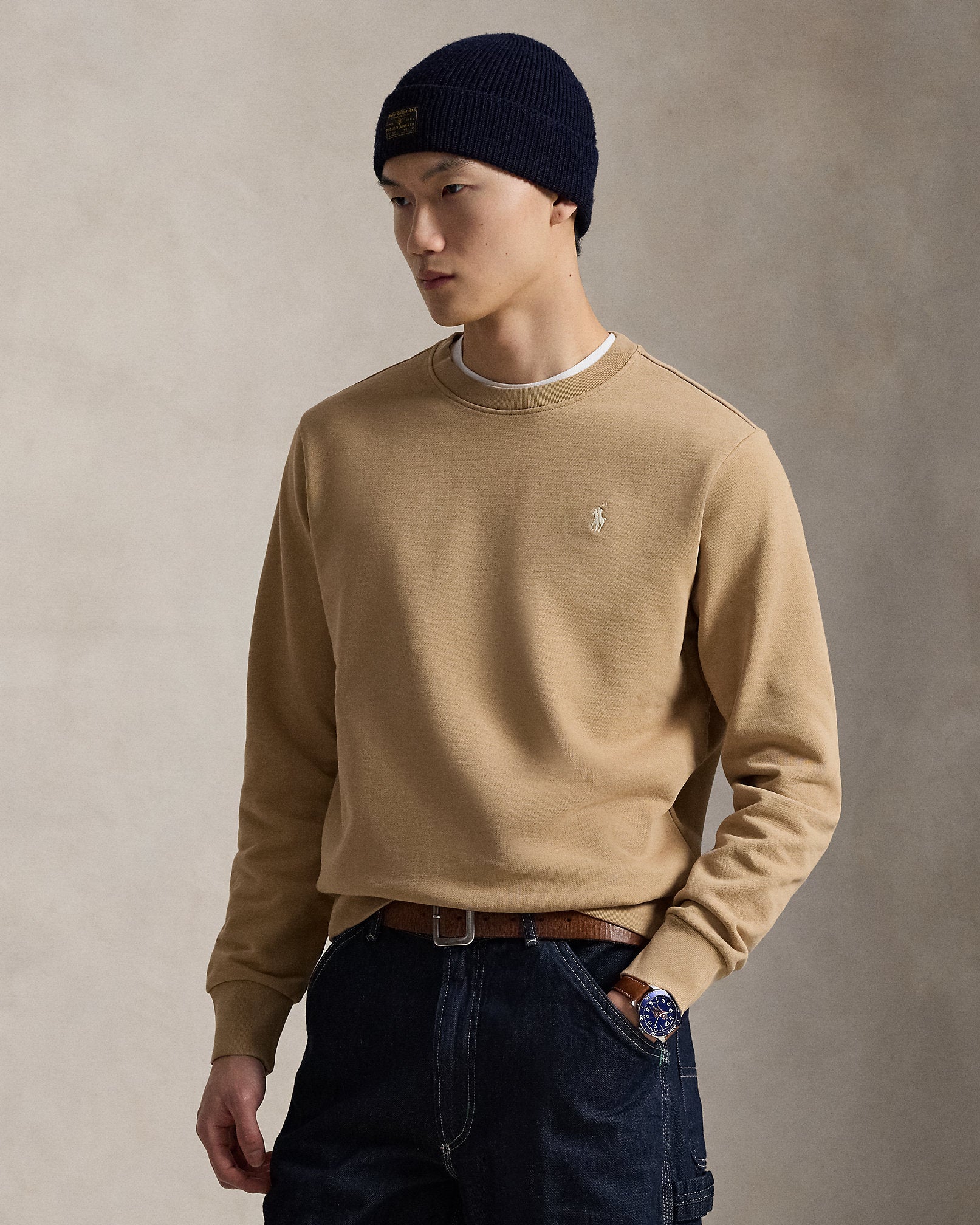 Sweat en molleton bouclé - Coastal Beige