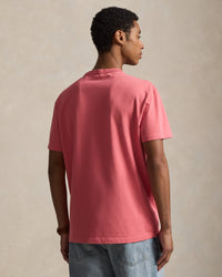 T-shirt en jersey à col rond - Pale Red