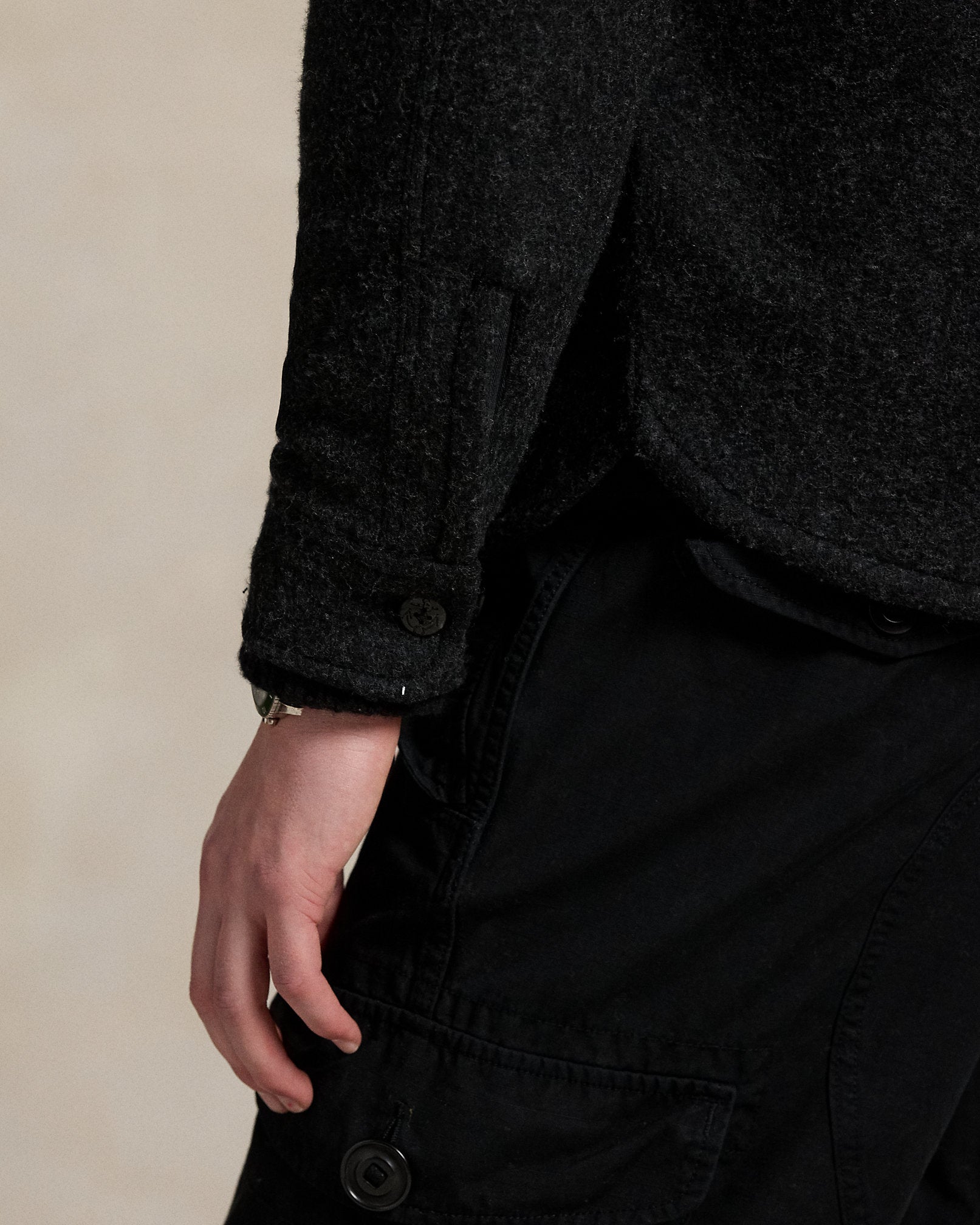 Pull workwear en coton - Navy & Grey Heather