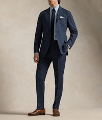 Pantalon Gregory en flanelle de laine - Navy