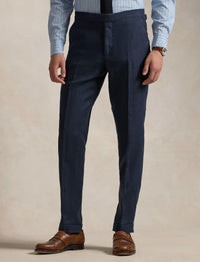 Pantalon Gregory en flanelle de laine - Navy
