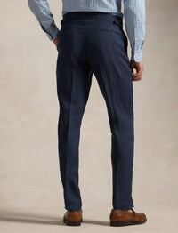 Pantalon Gregory en flanelle de laine - Navy