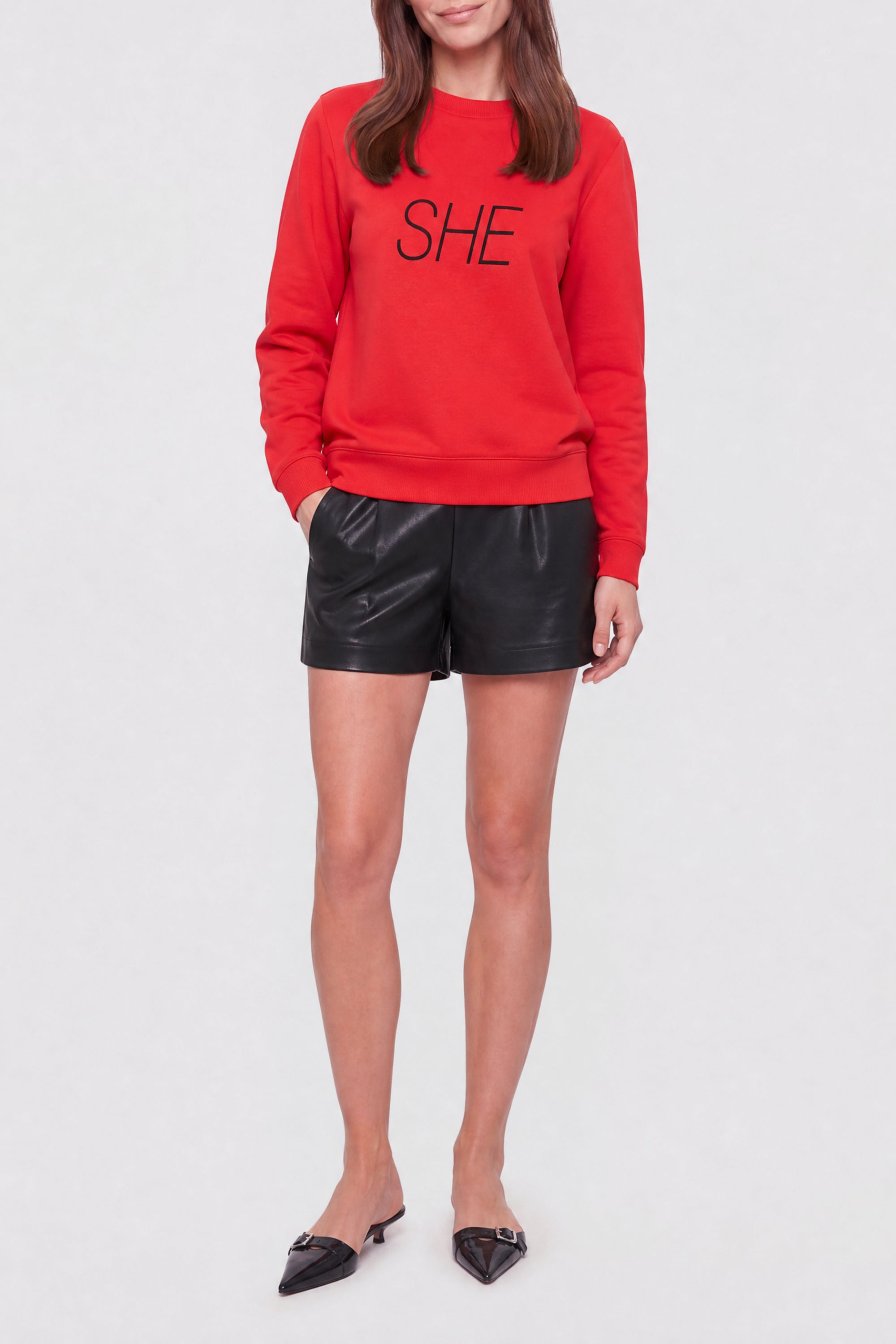 Long-sleeved jumper - Scarlet