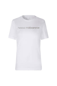 T-shirt à col rond avec logo - White & Silver