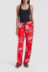 Patterned jogging trousers - Red Hawai