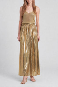 Pleated mesh maxi skirt - Black