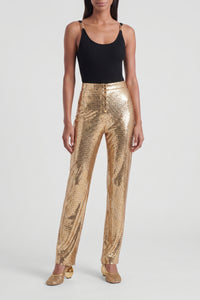 Sequin trousers - Gold