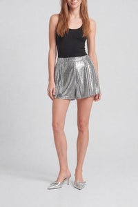 Sequin shorts - Silver