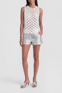 Openwork tank top in brass - Transparent