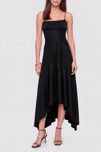 Robe longue à bretelles - Black
