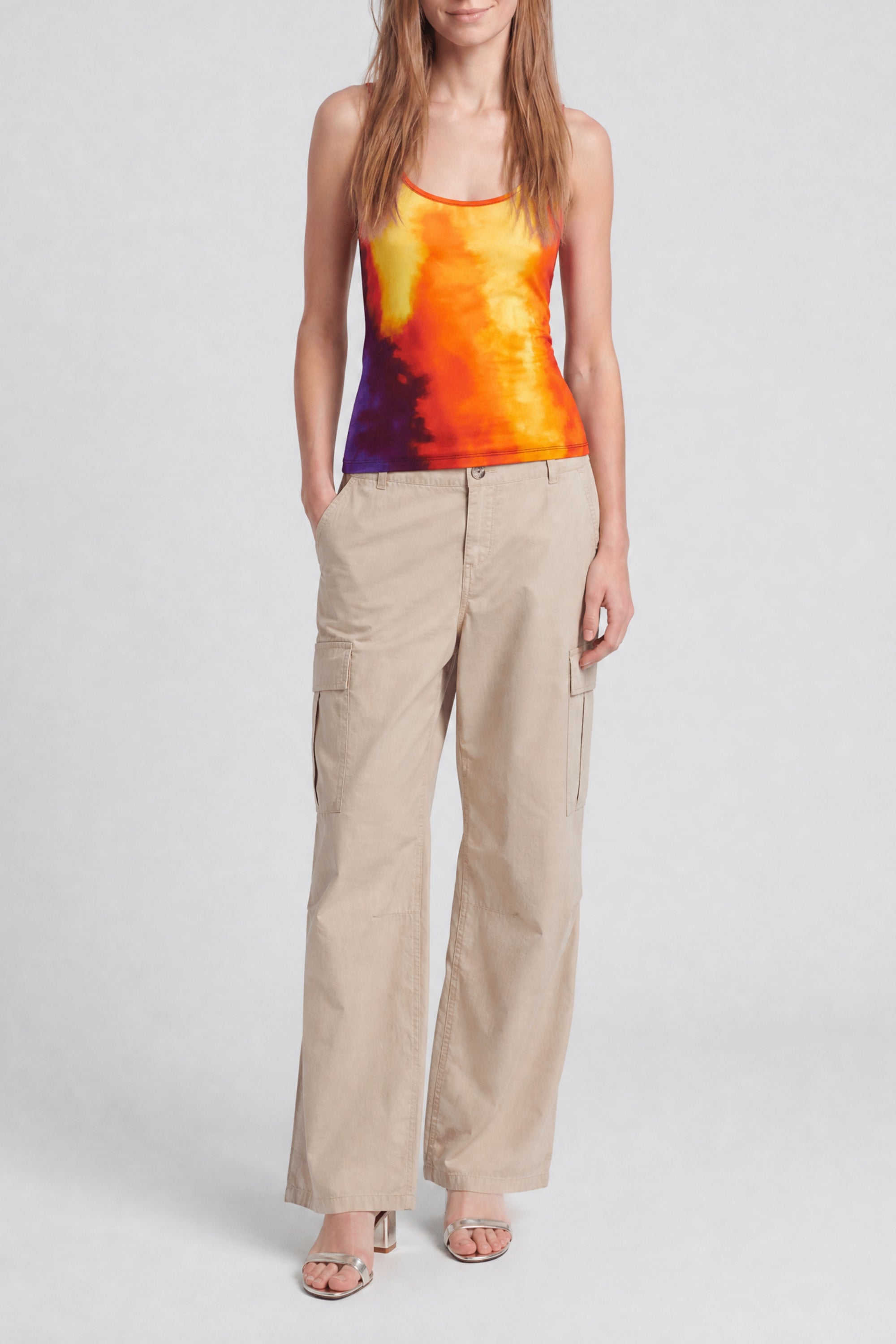 Printed second-skin tank top - Plastic Art