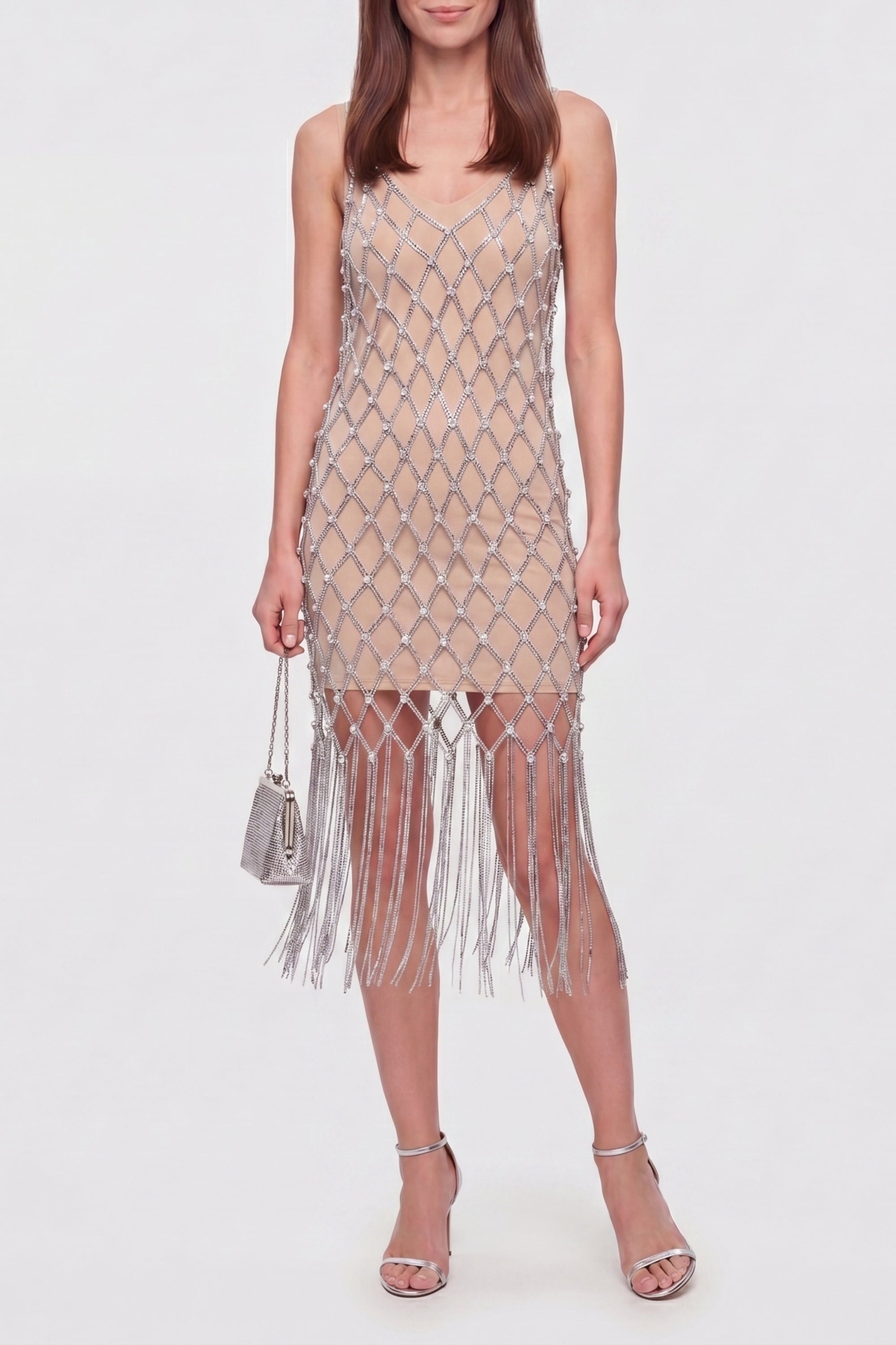 Openwork dress in brass - Argenté