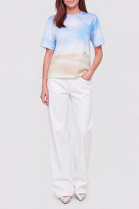 Large short-sleeved T-shirt - White
