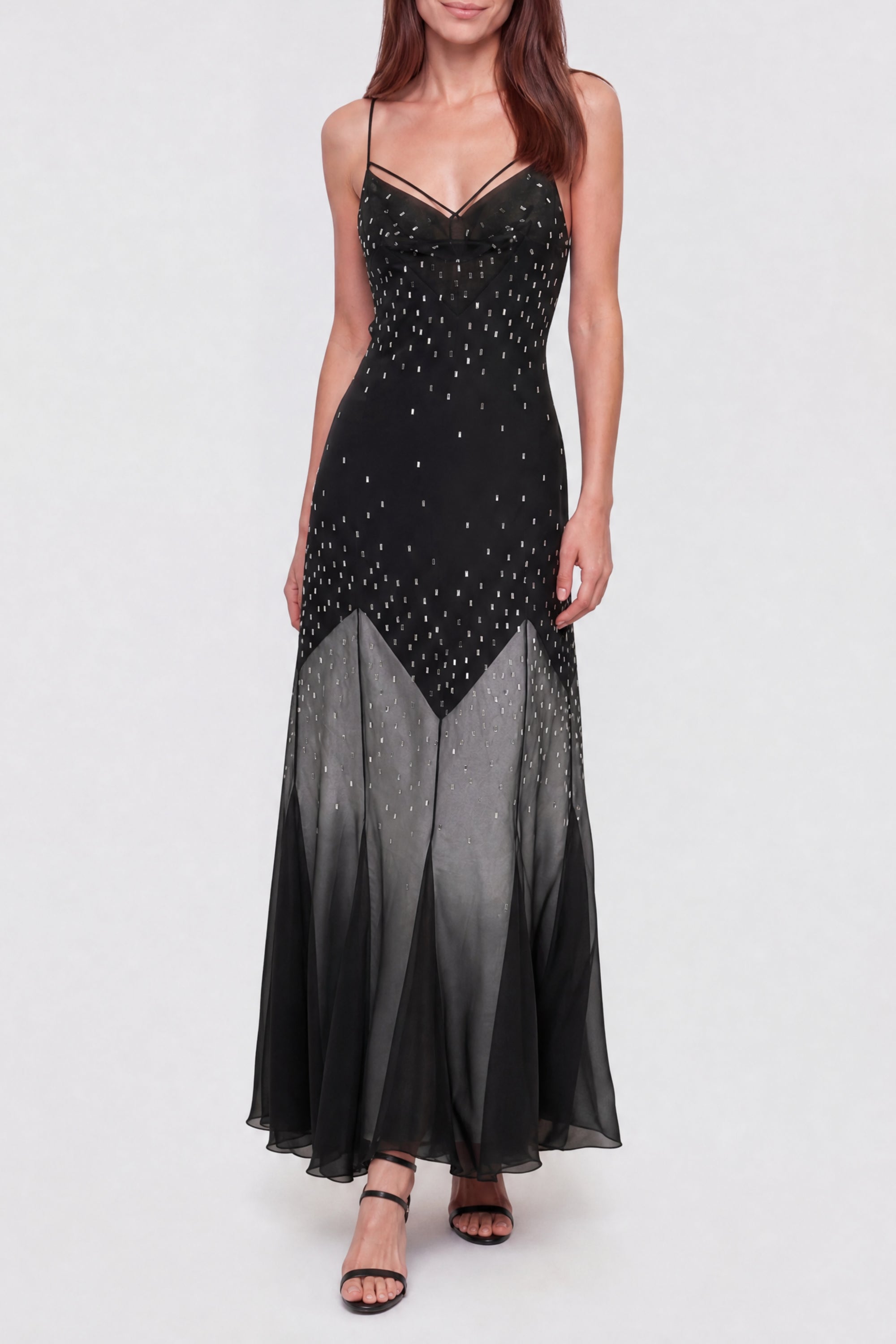 Embellished maxi dress - Black