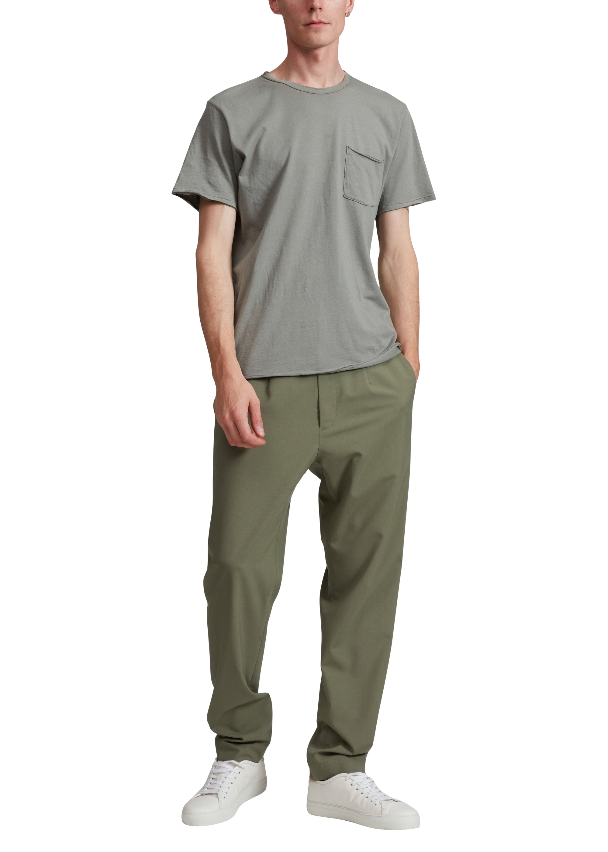 T-shirt Miles en jersey Principal - Bleu Gris