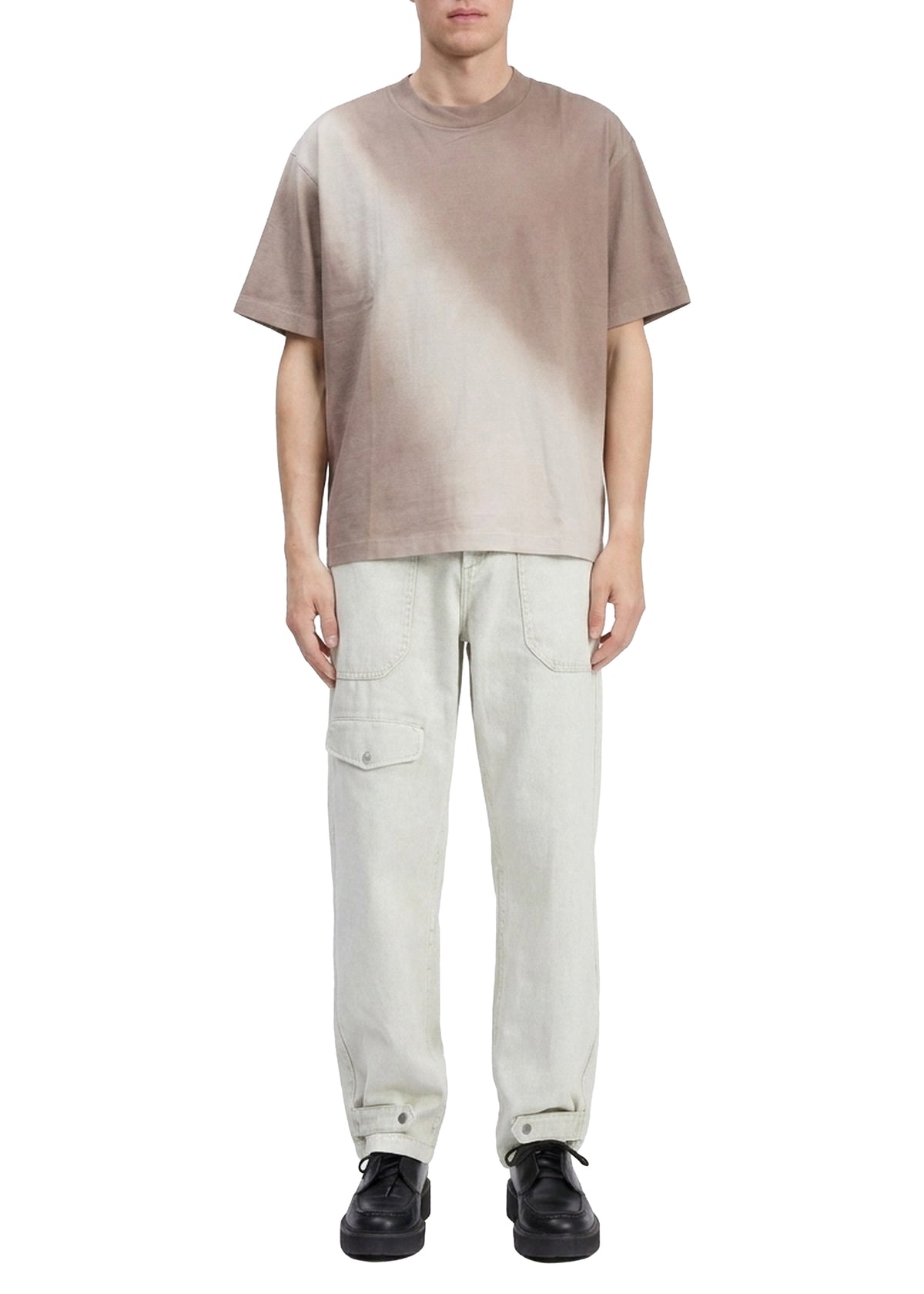Ombre Cliff T-shirt - Beige