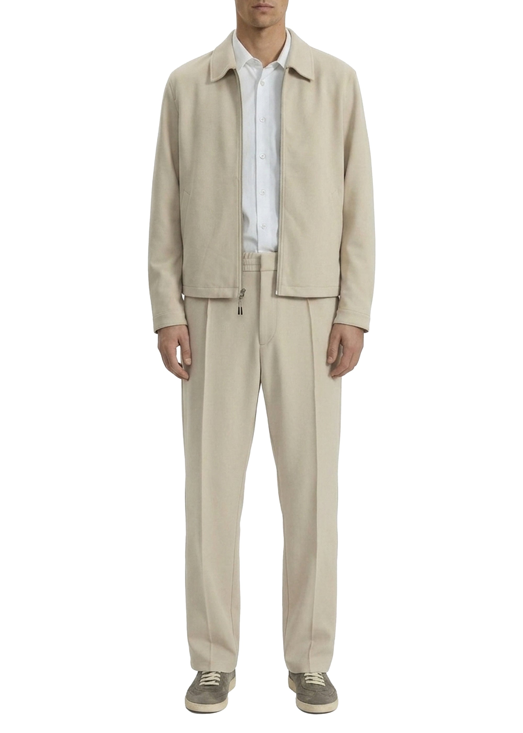 Melrose zip-up jacket - Beige