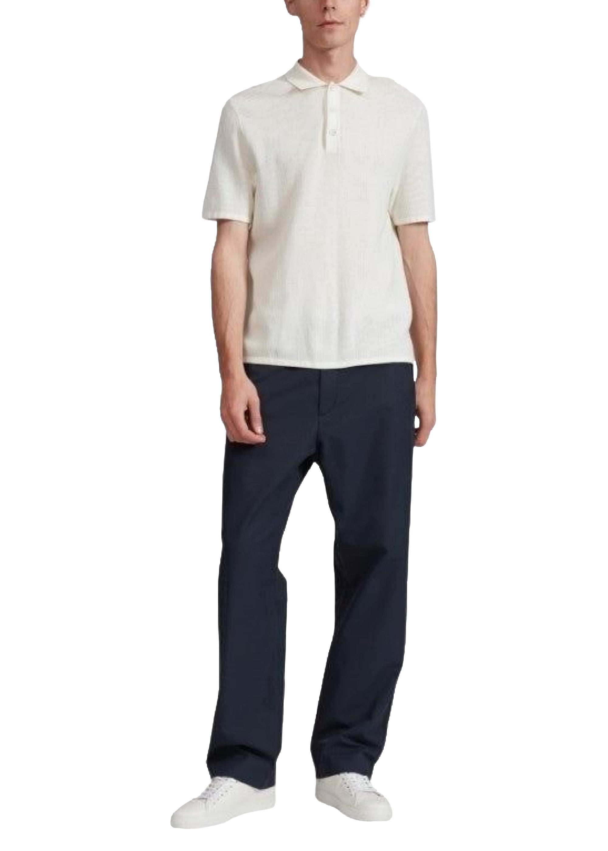 Polo en maille Harvey - Ivory