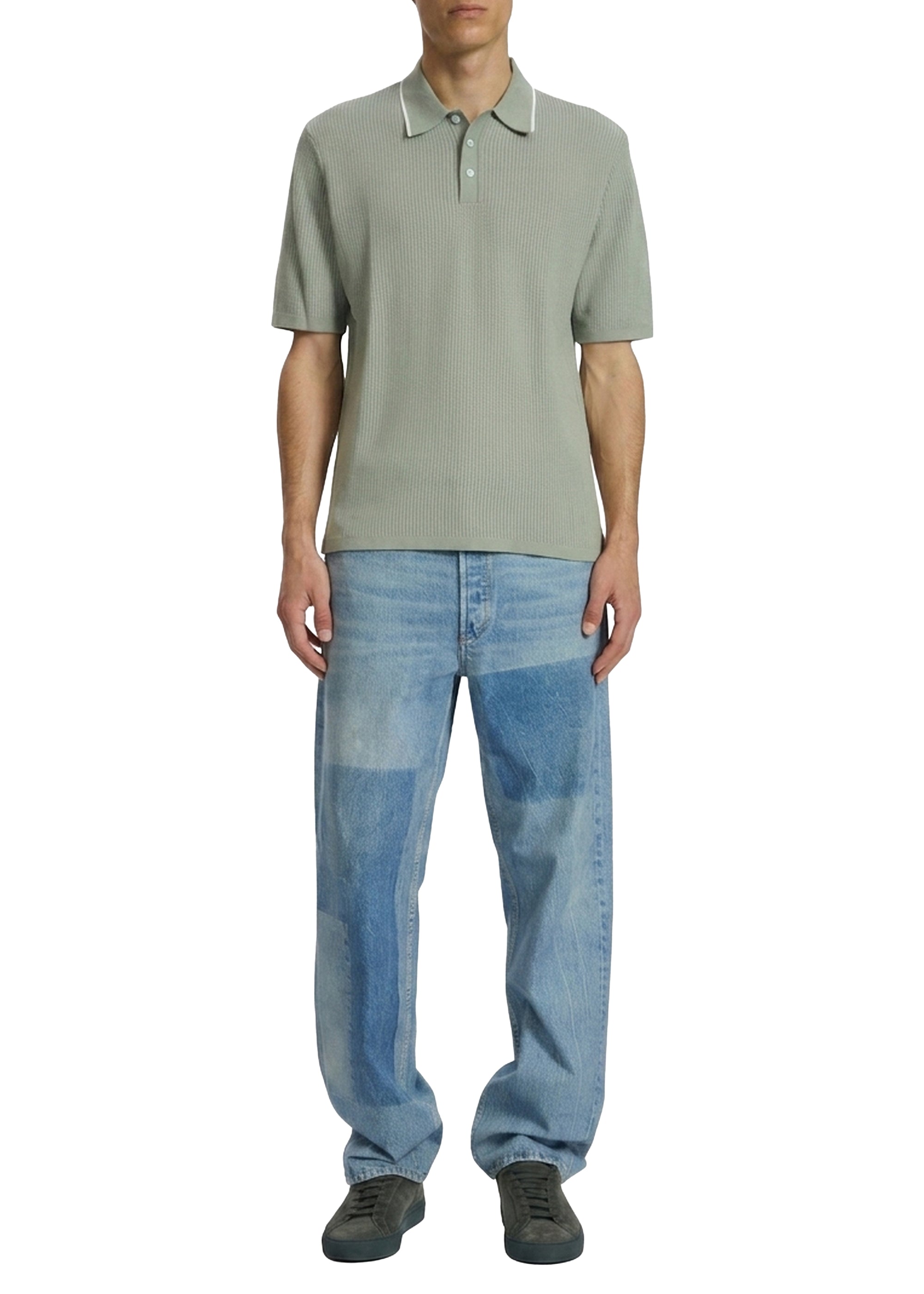 Harvey knitted polo shirt - Green