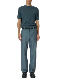 Aulton short-sleeved woollen T-shirt - Grey