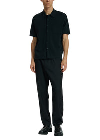 Chemise Dalton en maille raffinée - Noir