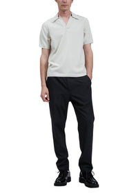 Polo Johnny à côtes en tissu éponge Zuma - Ivory
