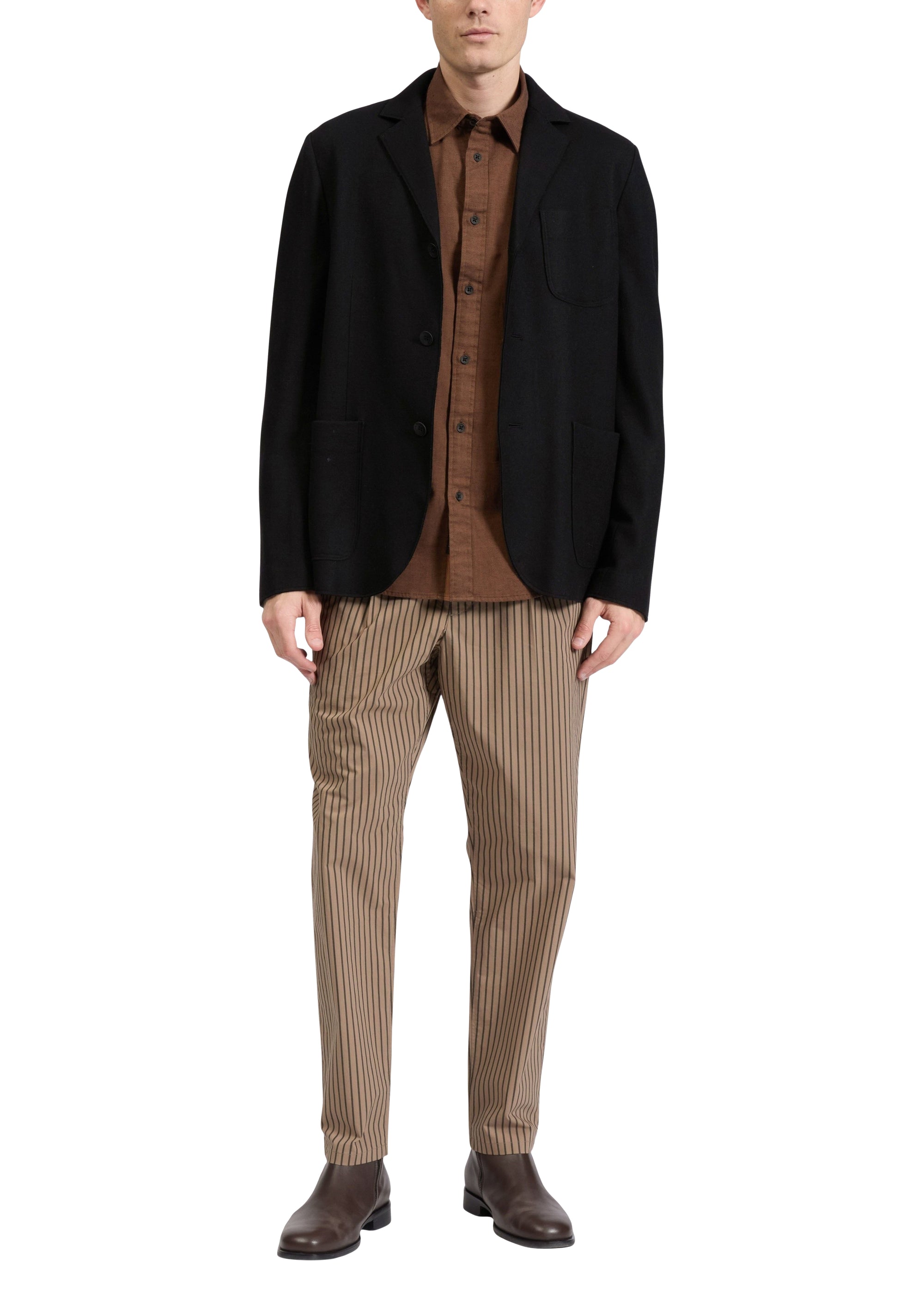 Cardigan Achilles en laine japonaise - Noir