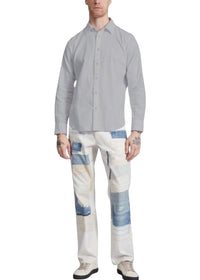 Chemise à manches longues en coton et chanvre Finch - Ltgrey