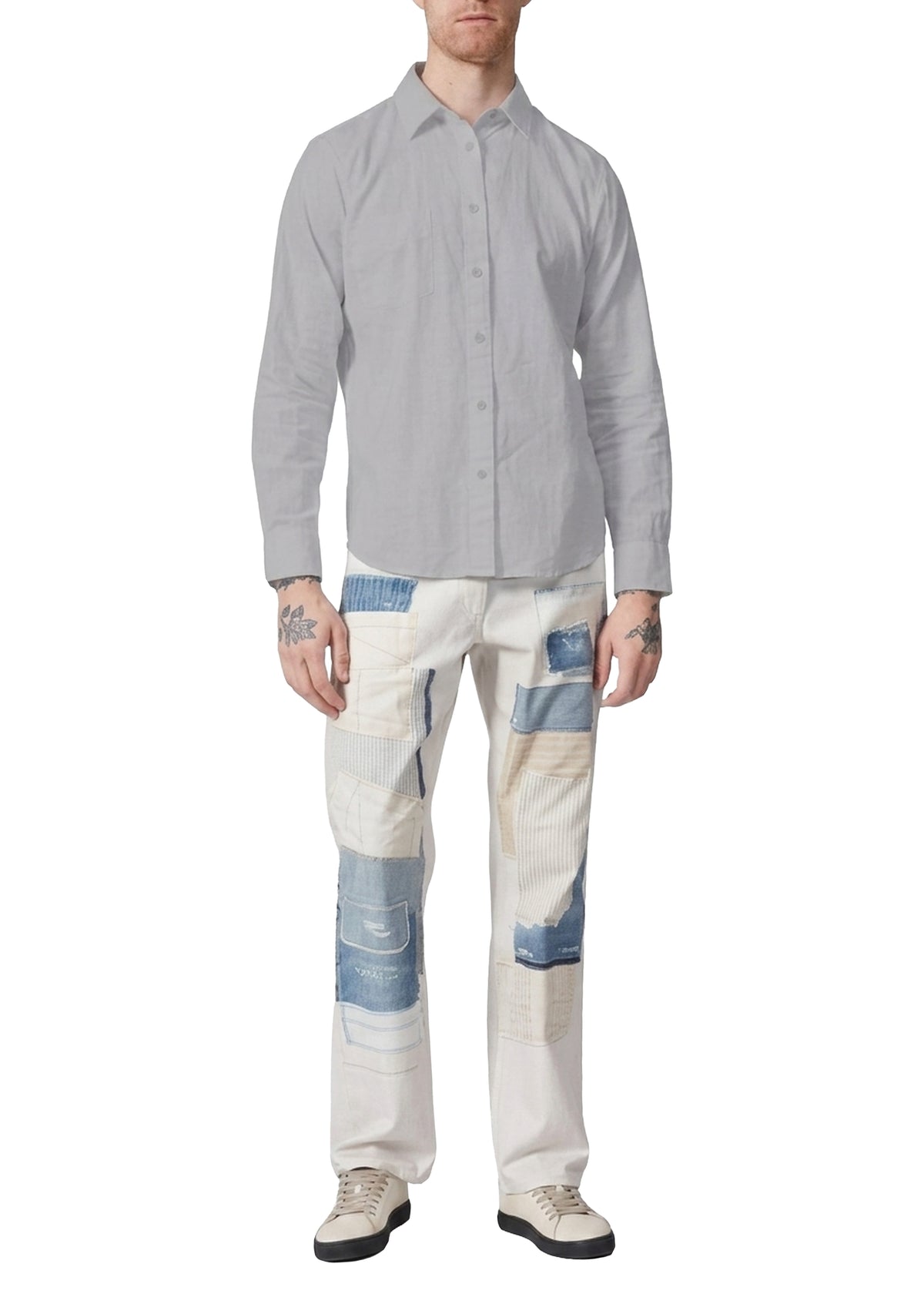 Finch long-sleeved shirt - Grey