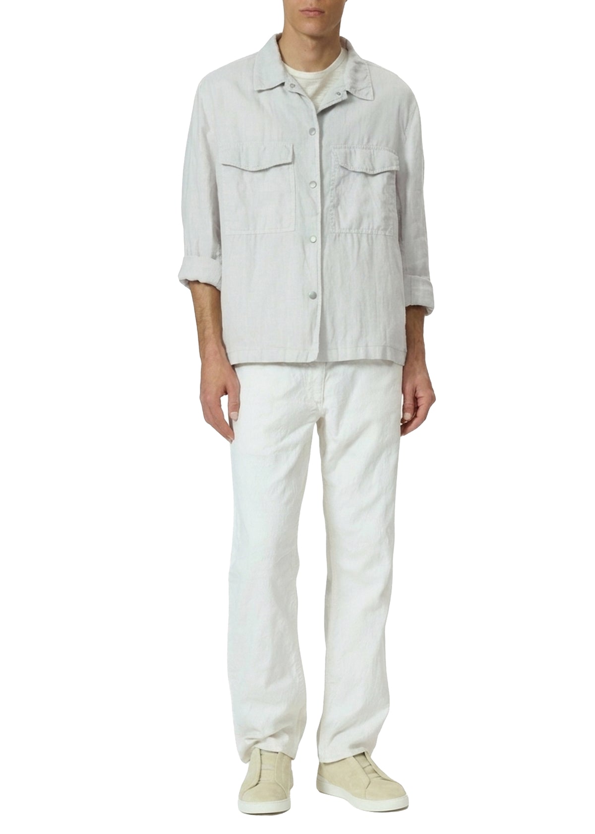 Angus linen shirt - Blue