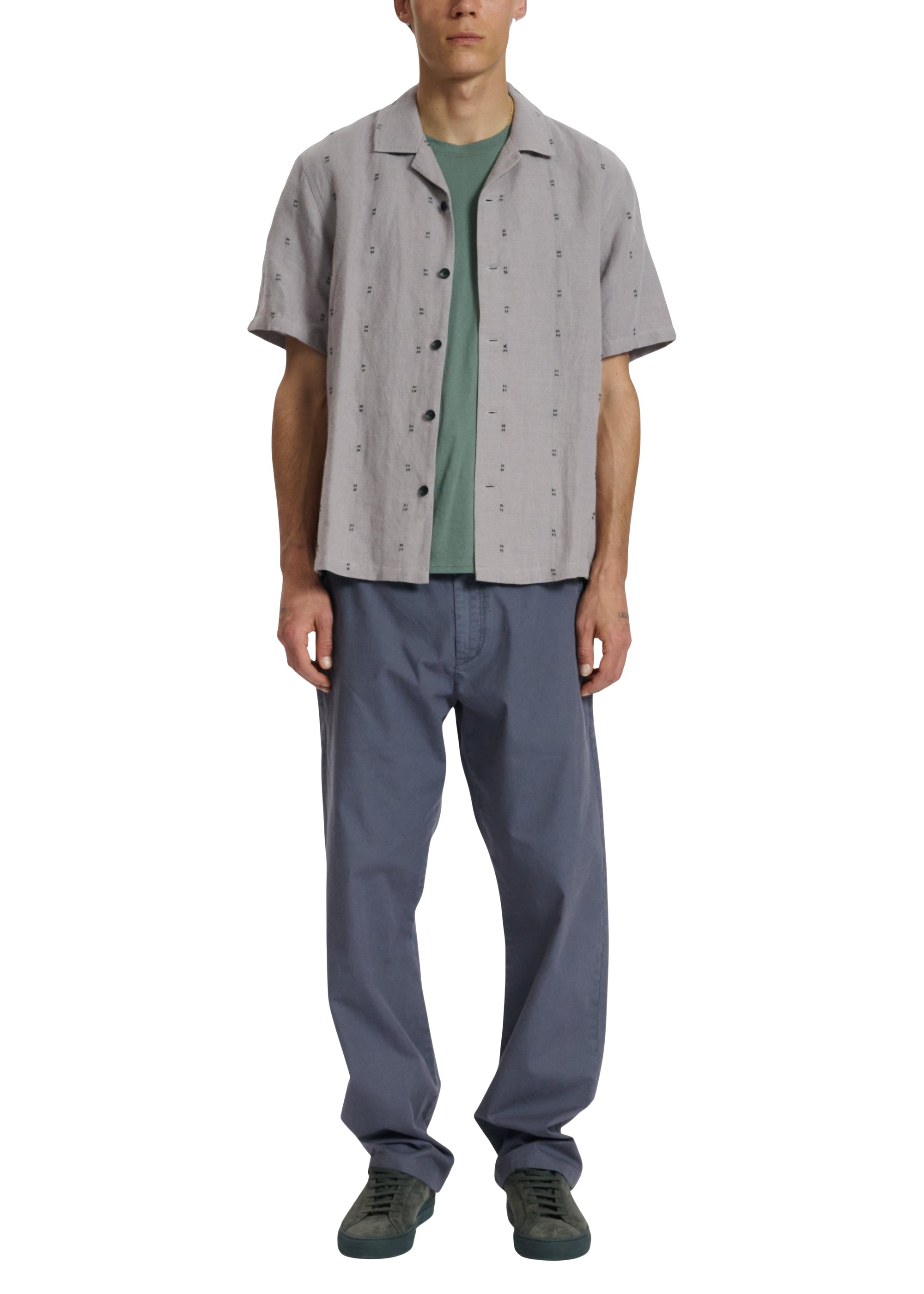 Chemise en lin brodée Avery - Glrm