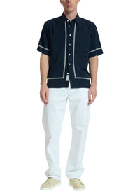 Chemise brodée Dalton - Bluez