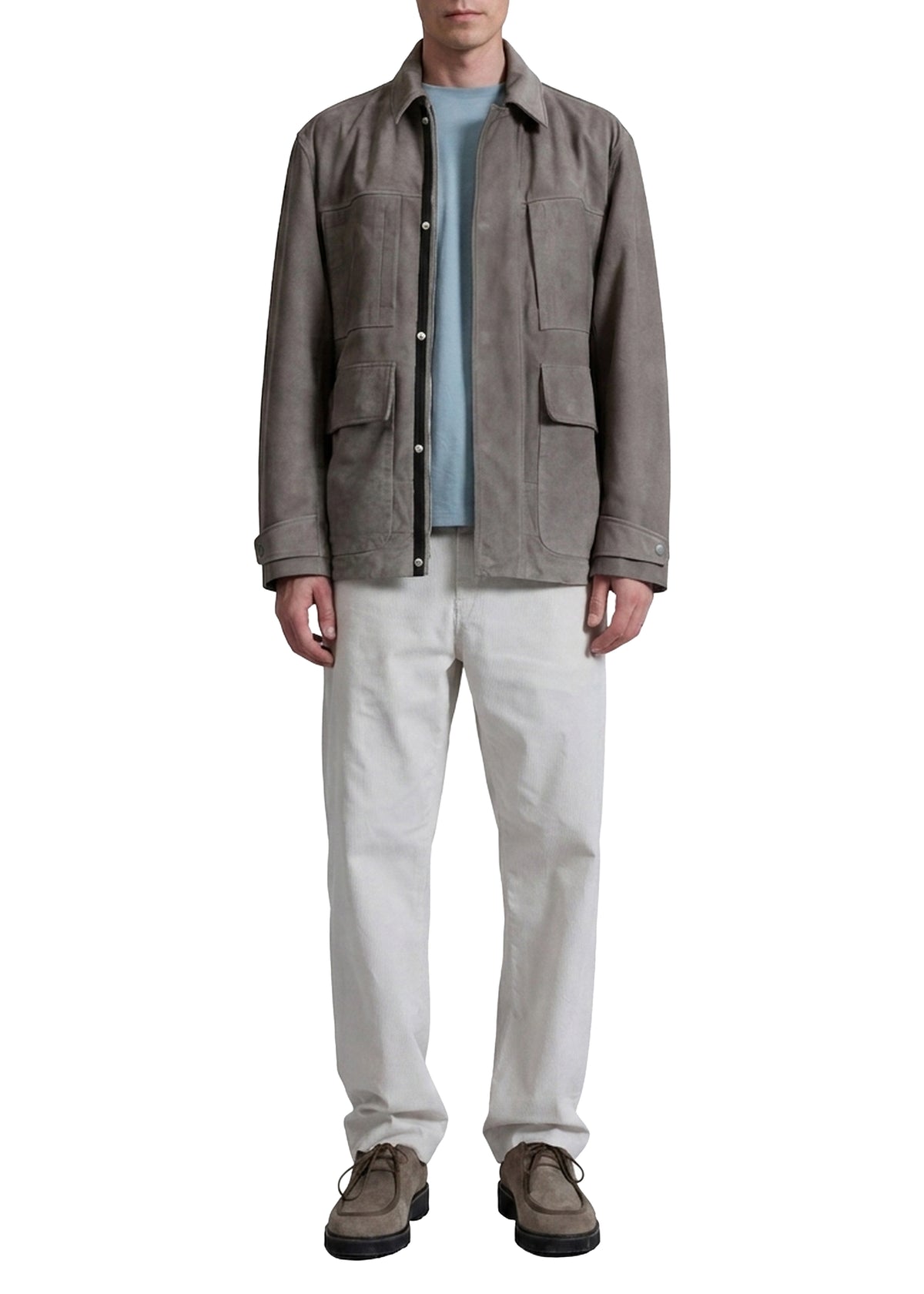 Pace suede work jacket - Desert