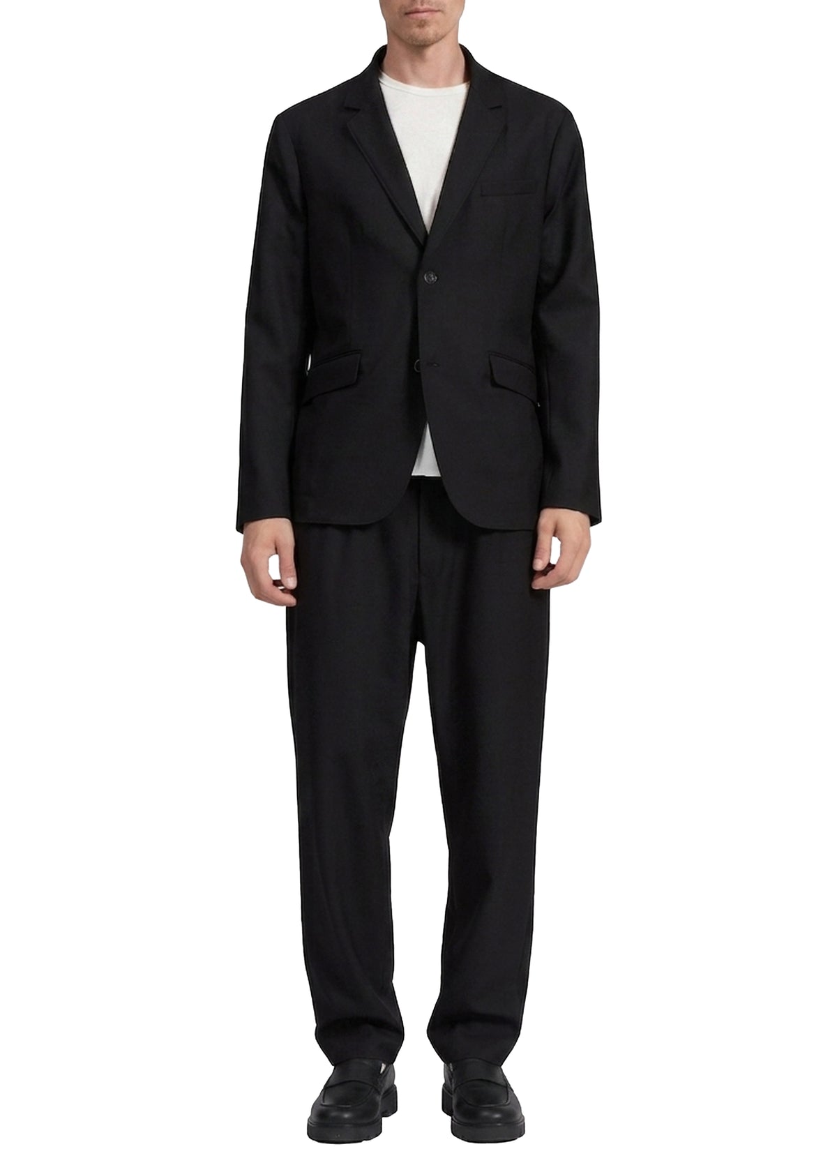 Butler ripstop wool blazer - Black