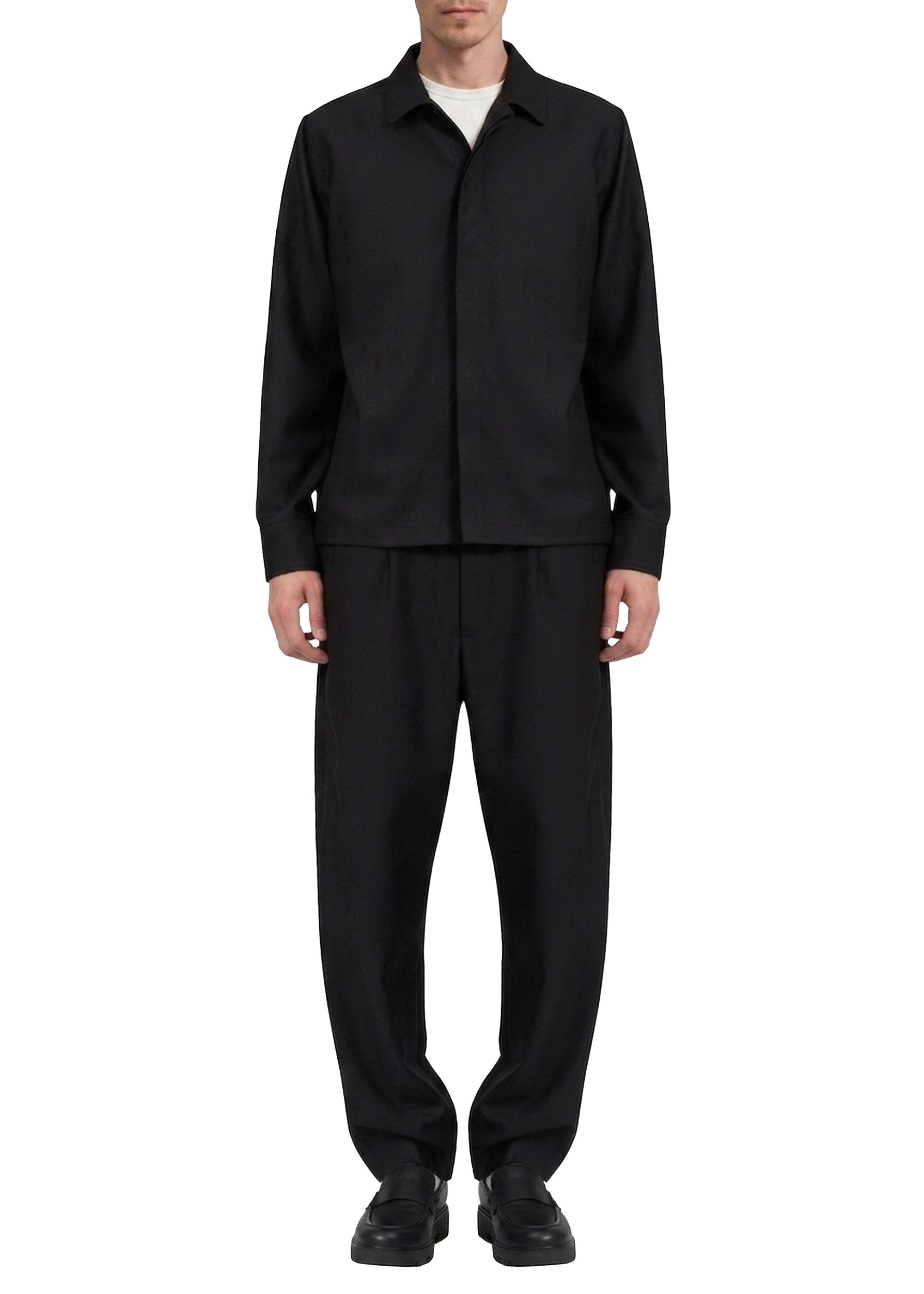 Shift ripstop wool trousers - Black