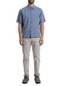 Dobby short-sleeved shirt - Seagrey